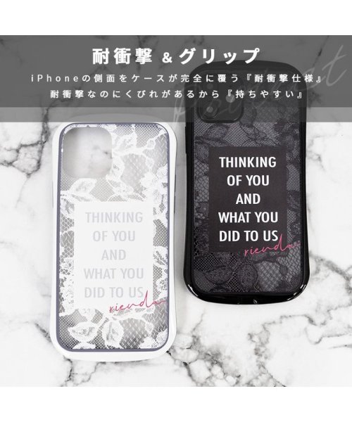 rienda(リエンダ)/iphone ケース iPhon12mini リエンダ rienda 耐衝撃クリアケース iphone12mini アイフォンケース スマホケース/img02