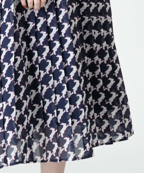 セール】【LOULOU WILLOUGHBY】ウサギチェックプリーツスカート  