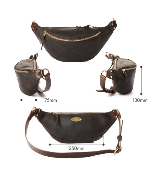 SLOW スロウ バッグ ボディバッグ ウエストバッグ ショルダーバッグ メンズ レディース レザー 本革 日本製 クーズー kudu 300s130j 日本製 　　　　　