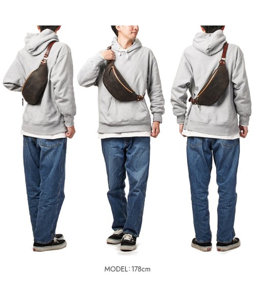 SLOW スロウ バッグ ボディバッグ ウエストバッグ ショルダーバッグ メンズ レディース レザー 本革 日本製 クーズー kudu 300s130j 日本製 　　　　　