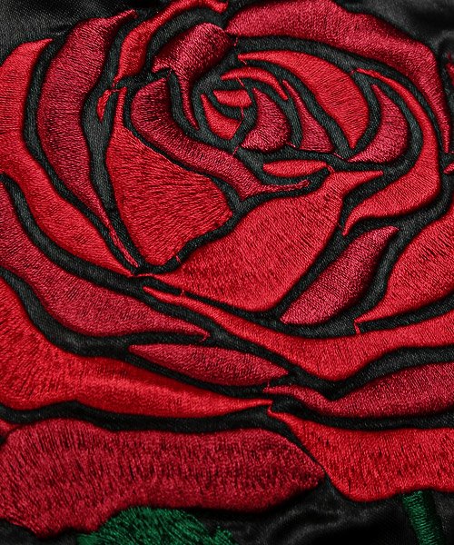 LUXSTYLE(ラグスタイル)/薔薇刺繍スカジャン/スカジャン メンズ ブルゾン ジャケット 薔薇 刺繍/img11