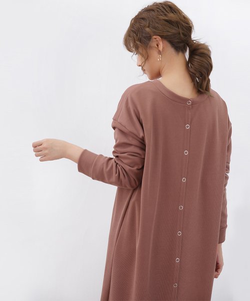 ワンピース 長袖 ロングワンピース ロング カットソーワンピース カーディガン ロングカーディガン ポンチ素材 ブラック ベージュ グレー 黒 春 秋 2way ドゥーベル Doux Belle Magaseek