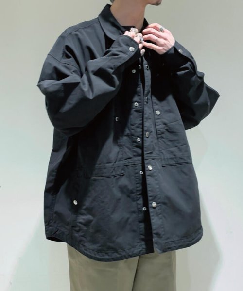 GLOSTER(GLOSTER)/【Vertigo Designs / バーティゴデザイン】 Big Shirt Jacket #VE－21SS010/img18