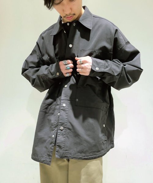 GLOSTER(GLOSTER)/【Vertigo Designs / バーティゴデザイン】 Big Shirt Jacket #VE－21SS010/img21