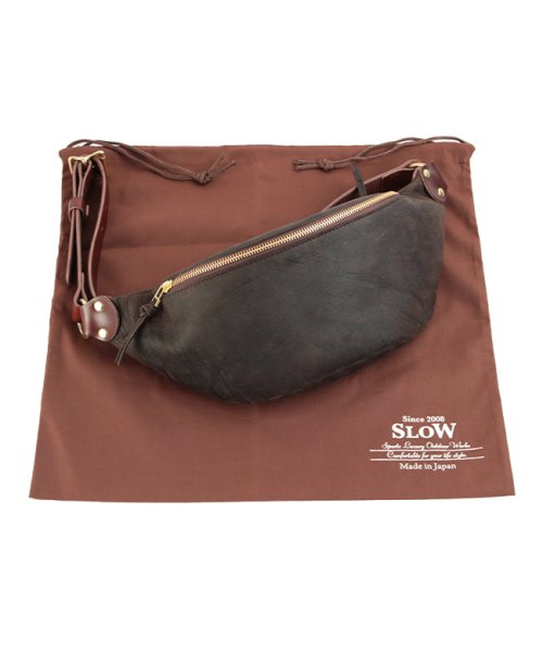 SLOW スロウ バッグ ボディバッグ ウエストバッグ ショルダーバッグ メンズ レディース レザー 本革 日本製 クーズー kudu 300s130j 日本製 　　　　　