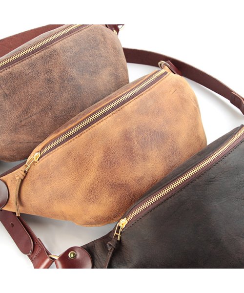 SLOW スロウ バッグ ボディバッグ ウエストバッグ ショルダーバッグ メンズ レディース レザー 本革 日本製 クーズー kudu 300s130j 日本製 　　　　　