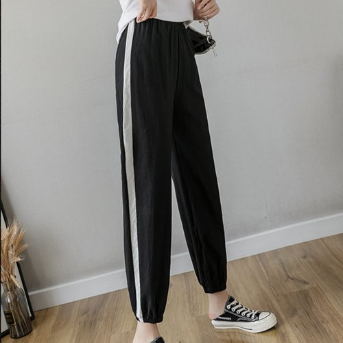 セール ジョガーパンツ レディース テーパードパンツ きれいめ ゆったり 九分丈 ボトムス 綿麻パンツ 春夏 ミニミニストア Miniministore Magaseek