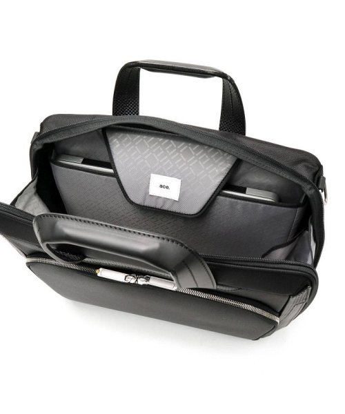エースジーン ビジネスバッグ ace.GENE DURATECT デュラテクト ブリーフケース 2WAY ノートPC A4 B4 ナイロン 30421 ×1 ジップポケット ポケット