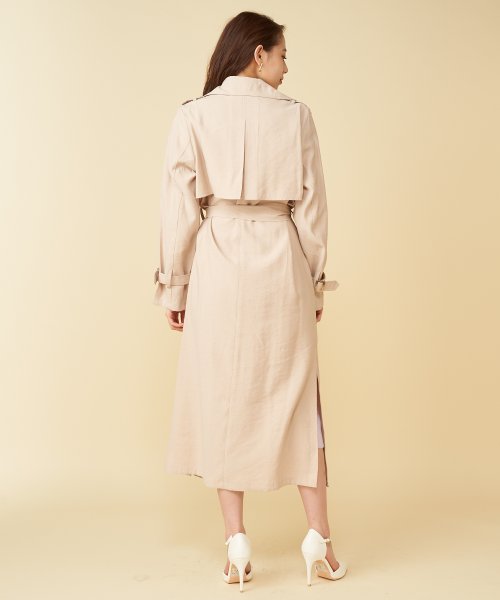 セール リネンライクトレンチコート ロイヤルパーティー Royal Party Magaseek