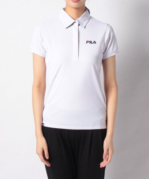 FILA GOLF(フィラゴルフ（レディース）)/ハンソデ ポロシャツ/img01