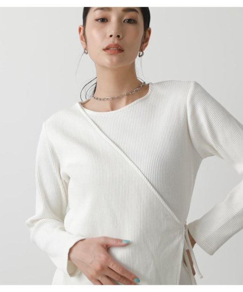 AZUL by moussy(アズールバイマウジー)/LAYERED RIB L／S TOPS/img02
