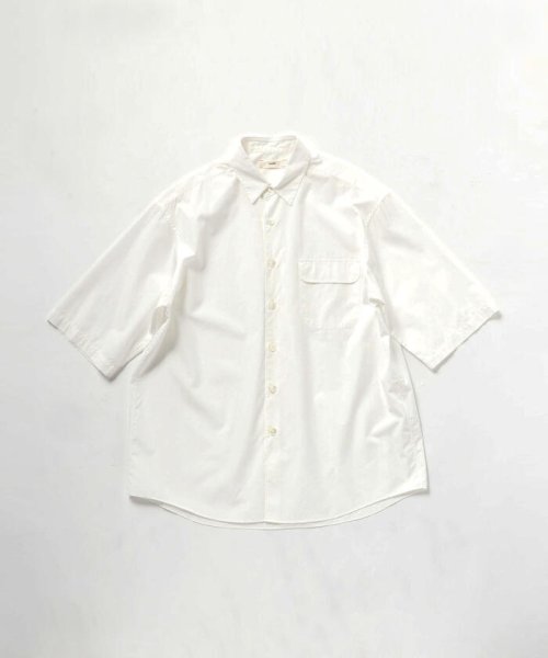 GLOSTER(GLOSTER)/【unfil / アンフィル】washed cotton－poplin s/s shirt #WOSP－UM213/img20