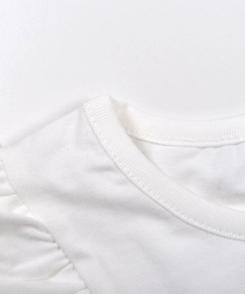 BeBe(ベベ)/プリント 切り替え テンジク  フラワー Tシャツ（90～140cm）/img09