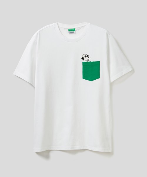 BENETTON (mens)(ベネトン（メンズ）)/【PEANUTSコラボ】スヌーピーポケット付きTシャツ・カットソー/img08