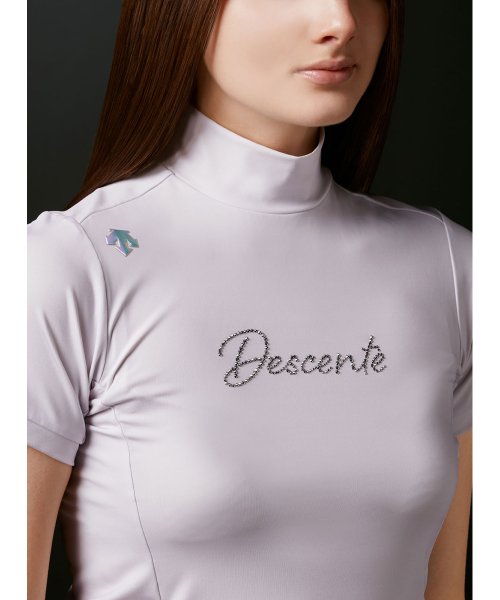 DESCENTE GOLF(デサントゴルフ)/【LUXE】フレックスムーブスムースクリスタルロゴモックネックシャツ【ECO】【UV】【アウトレット】/img06