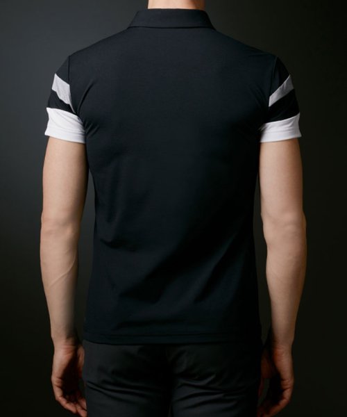 DESCENTE GOLF(デサントゴルフ)/ドライストレッチ袖切り替えシャツ【UV】【アウトレット】/img01