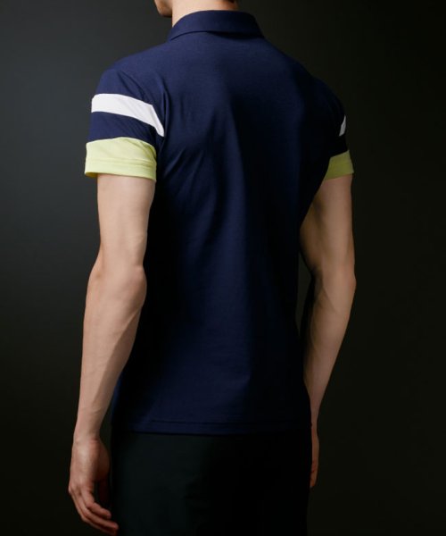 DESCENTE GOLF(デサントゴルフ)/ドライストレッチ袖切り替えシャツ【UV】【アウトレット】/img03