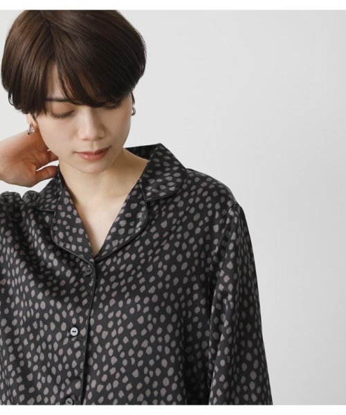 AZUL by moussy(アズールバイマウジー)/T／H SATIN L／S PAJAMAS/img03