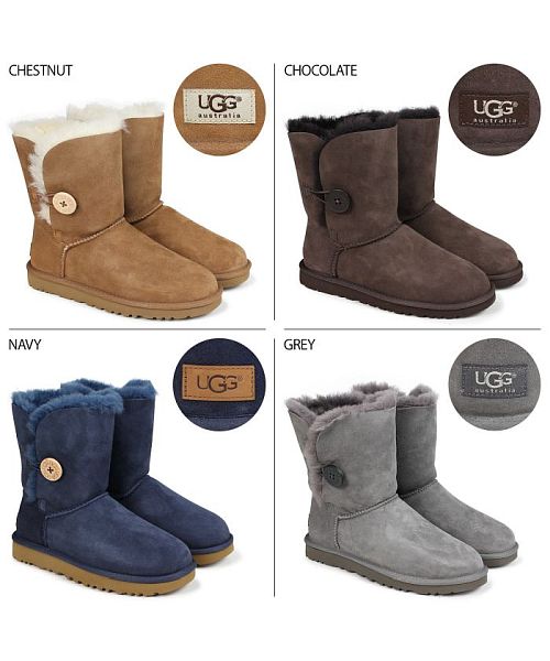 UGG アグ ムートンブーツ ベイリーボタン 2 レディース WOMENS BAILEY ...