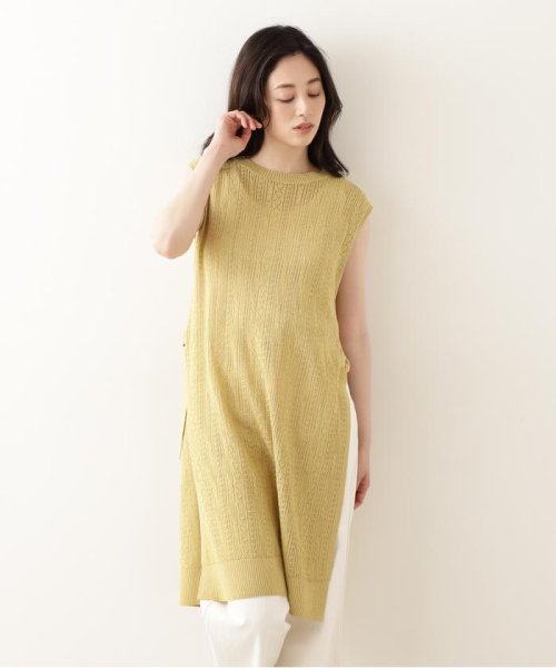 NATURAL BEAUTY BASIC(ナチュラルビューティーベーシック)/[洗える]レーシースリットニット/img19