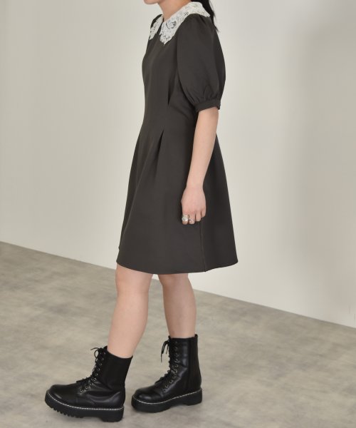 クーポン セール 69 Off 衿レースタックワンピース ダブルクローゼット W Closet Magaseek