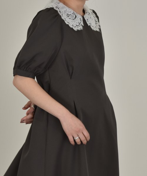 クーポン セール 69 Off 衿レースタックワンピース ダブルクローゼット W Closet Magaseek