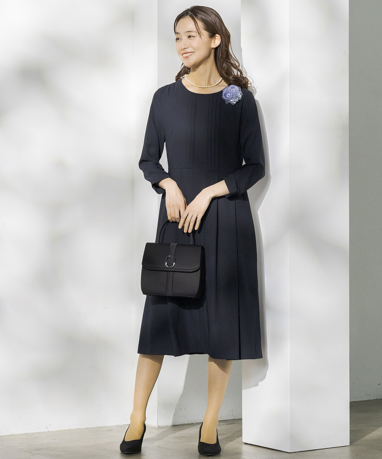 CELFORDボウタイプリーツワンピース式典顔合わせお宮参り七五三