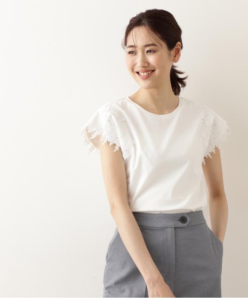 NATURAL BEAUTY BASIC(ナチュラルビューティーベーシック)/レースドッキングカットソー/img19