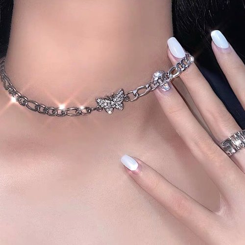 セール Off チェーン チョーカー 蝶柄 レディース 春 シルバー アクセサリー シンプル 韓国 ファッション 人気 大人可愛い ジュエリー ミニミニストア Miniministore Magaseek