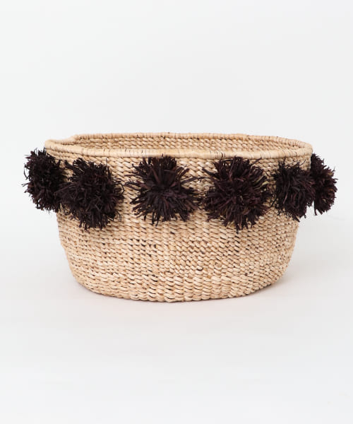 Indego Africa Black Pom Basket