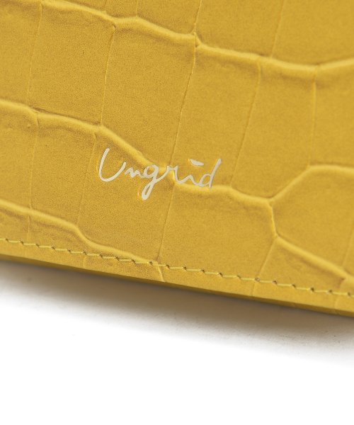UNGRID bag(アングリッド　バッグ)/シャイニースモールクロコ 三つ折りミニ財布/img48
