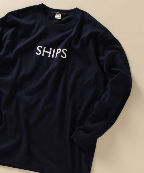 SHIPS MEN(シップス　メン)/【WEB限定】SHIPS: エンブロイダリー ロゴ ロングスリーブ Tシャツ (ロンT)/img33