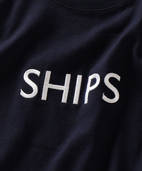 SHIPS MEN(シップス　メン)/【WEB限定】SHIPS: エンブロイダリー ロゴ ロングスリーブ Tシャツ (ロンT)/img34