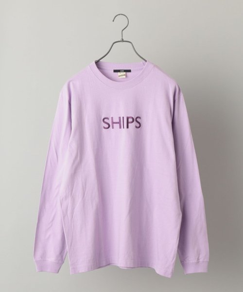 SHIPS MEN(シップス　メン)/【WEB限定】SHIPS: エンブロイダリー ロゴ ロングスリーブ Tシャツ (ロンT)/img35