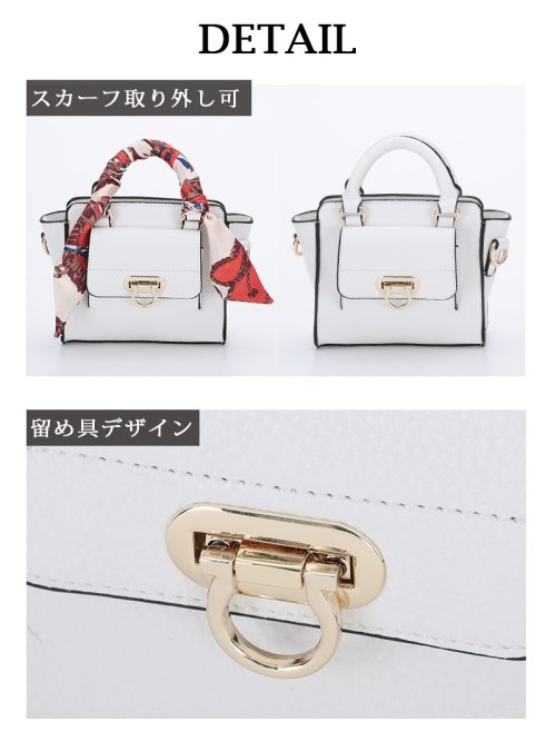 Rew-You(リューユ)/ハンドバッグ キャバクラ ショルダーバッグ bag ワンカラー 単色 スカーフ キャババッグ 店内バッグ ミニバッグ 高級感 カジュアル Ryuyu/img09