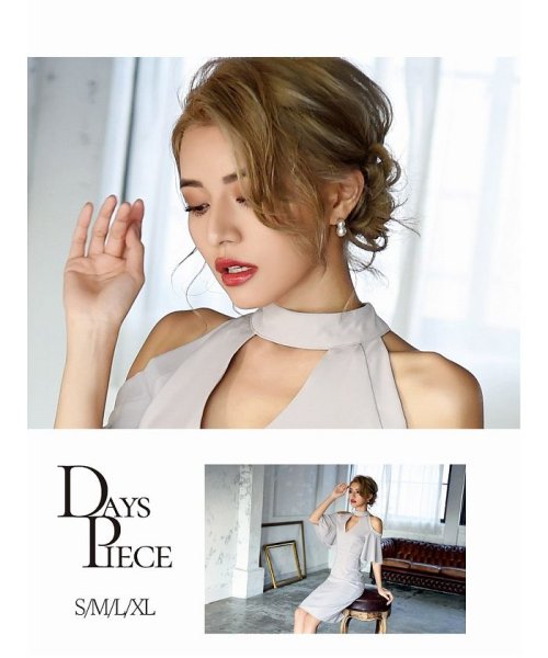 Rew-You(リューユ)/DaysPiece オープンショルダー 膝丈 スカートセットアップ 韓国ドレス キャバワンピ/img06