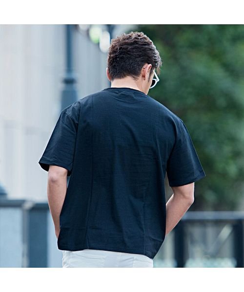VICCI(ビッチ)/Tシャツ メンズ 半袖 撥水加工 汗染み防止 速乾 大きいサイズ ビッグシルエット 無地 ポケット 黒 白 紺 ブラック ホワイト グレー ネイビー ベージュ /img04