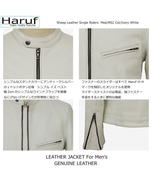 本革 レザージャケット ライダースジャケット 革ジャン メンズ シングルライダース シンプル おしゃれ 秋冬 春 メンズアウター RS2 