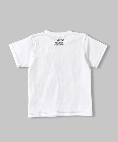 BeBe(ベベ)/【USA コットン】 配色 ステッチ ロゴ プリント  Tシャツ（90～150c/img06