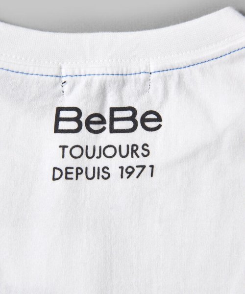 BeBe(ベベ)/【USA コットン】 配色 ステッチ ロゴ プリント  Tシャツ（90～150c/img10