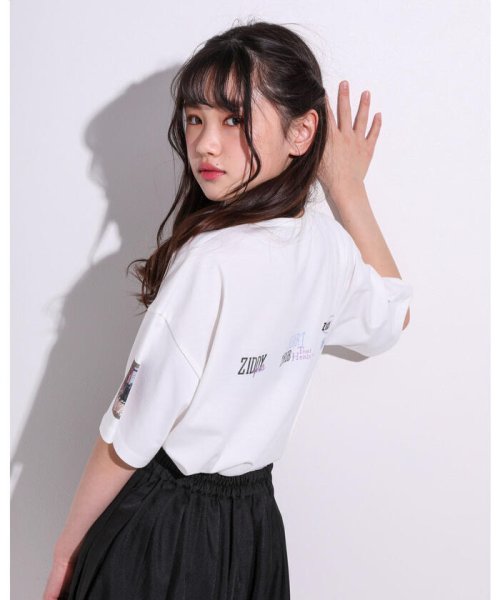 ZIDDY(ジディー)/【ニコ☆プチ掲載】チョーカー風 ベルト Tシャツ(130~160cm)/img02