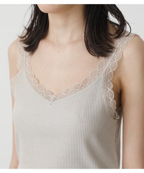 AZUL by moussy(アズールバイマウジー)/BASIC LACE CAMISOLE/img17