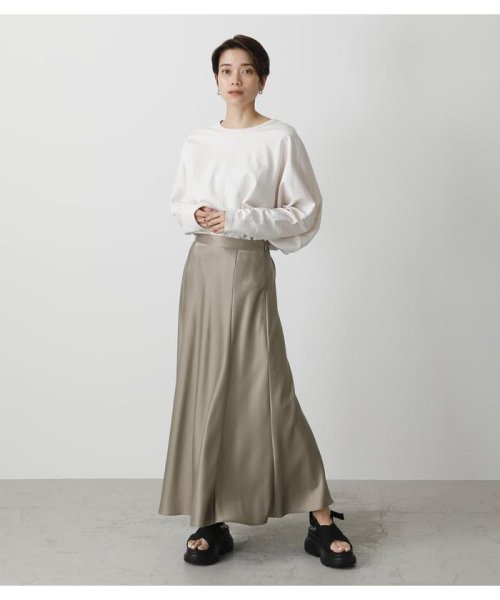 AZUL by moussy(アズールバイマウジー)/SATIN NARROW SKIRT/img11