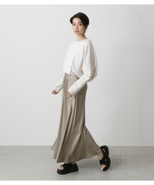 AZUL by moussy(アズールバイマウジー)/SATIN NARROW SKIRT/img12