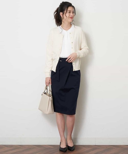 comfy Couture(コンフィー クチュール)/【洗える】ベルト付きラップ風タイトスカート/img30