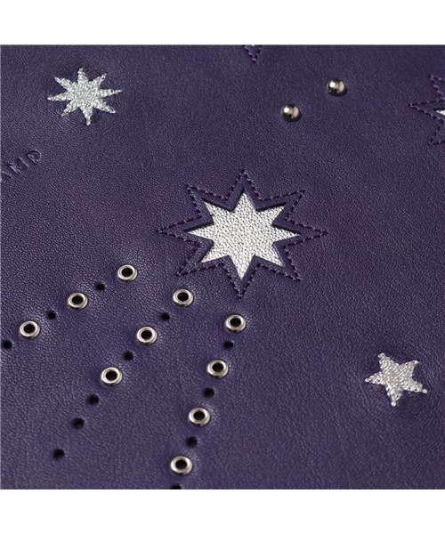 Longchamp(ロンシャン)/2042 874 レザー クラッチバッグ フラットポーチ スター 星 刺繍 スタッズ装飾 リストレット付き 鞄 レディース/img06