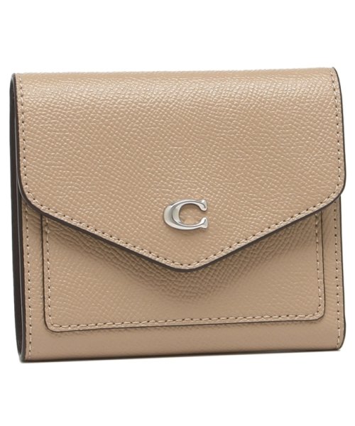 COACH(コーチ)/コーチ 二つ折り財布 ミニ財布 ベージュ ブラック レディース COACH C2328 LHTAU/img01