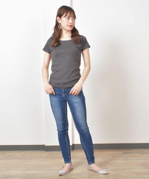 felt maglietta(フェルトマリエッタ)/コットンフライス半袖Teeシンプルなデザインの半袖Tシャツ豊富な4サイズ展開が嬉しい♪インナーとしても使えるTシャツ/img03