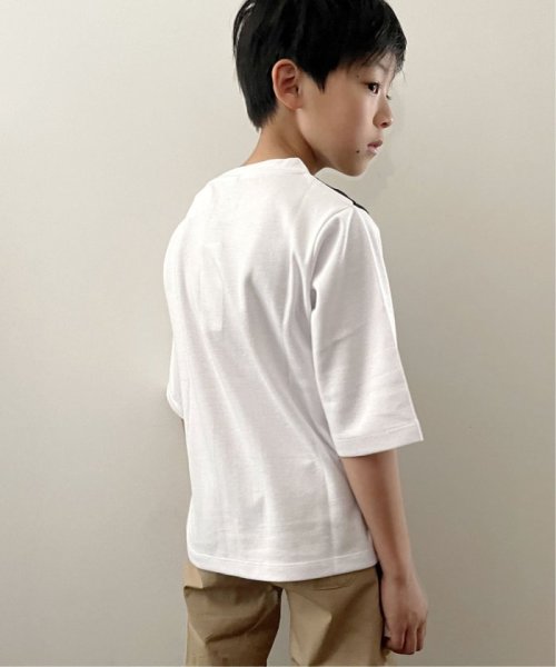 ikka kids(イッカ　キッズ)/【キッズ】MKリサイクルポリ切替7分七分袖Tシャツ(120〜160cm)/img07