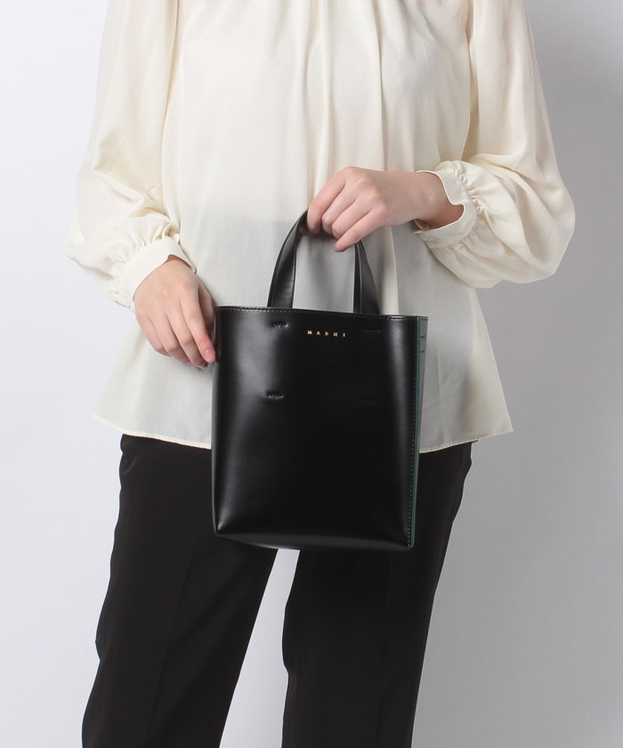 【MARNI】2WAYハンドバッグ SHMP0039Y0LV639【BLACK+BLACK+BLACK】